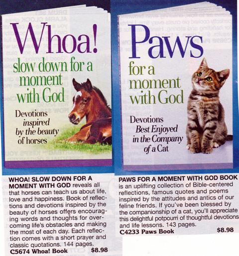 Whoa! Slow Down For a Moment with God and Paws for a moment with God books.