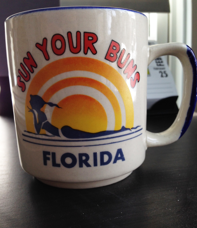 sun your buns coffee mug